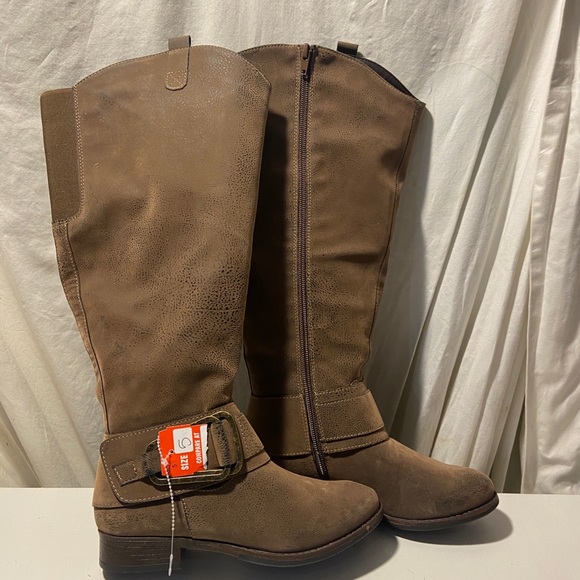 Maurice’s brown  distressed look kneehigh boots various sizes NWT - Picture 1 of 8